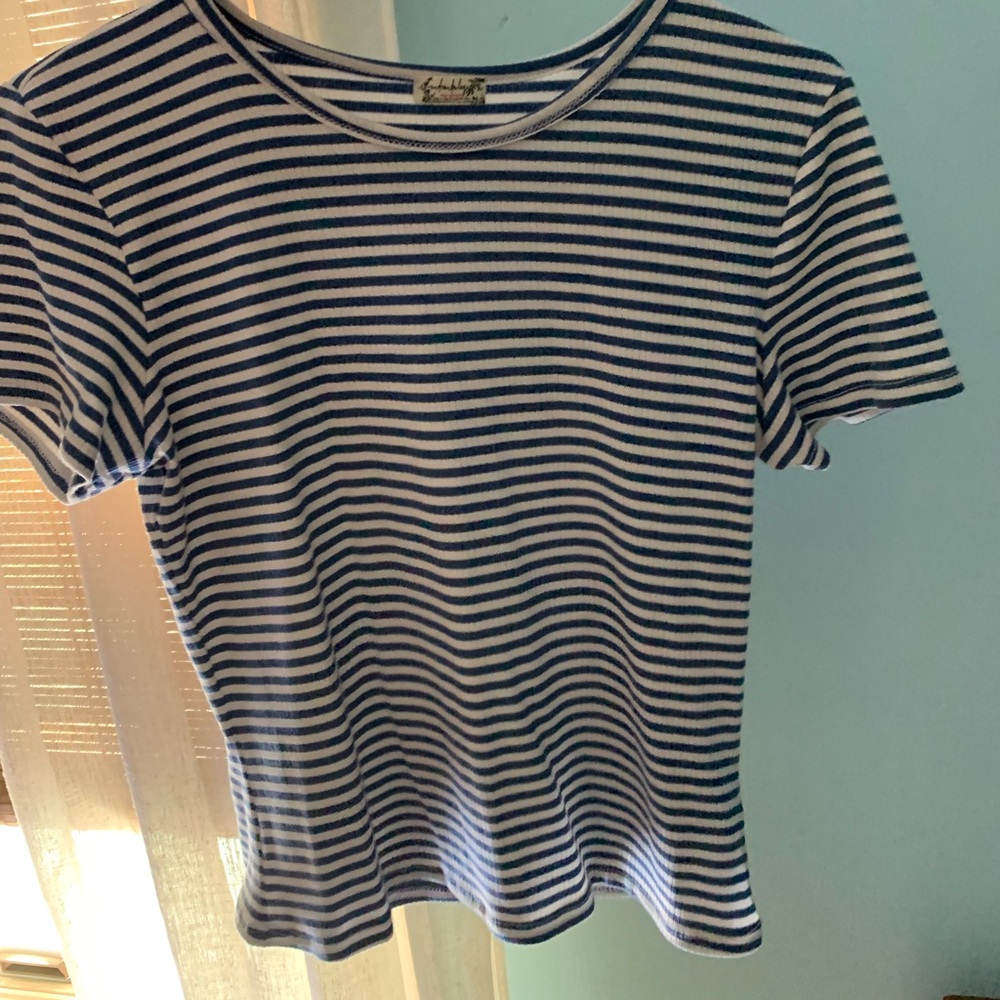 Free people striped stretchy shirt
